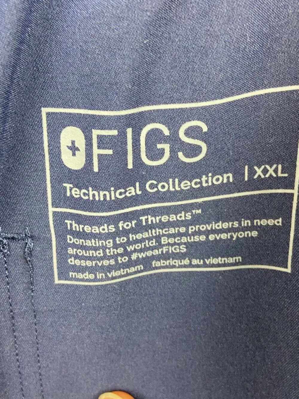 FIGS Mens Techincal Collection Navy Blue Srub Pants XXL Style Pisco Style FM4500